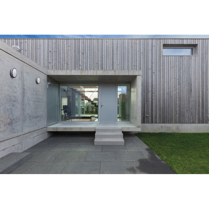 Φωτιστικό οροφής εξωτερικού χώρου LED με αισθητήρα κίνησης BENO LED/24/30W/230V 3000/3500/4000K IP65 ανθρακί στρογγυλό