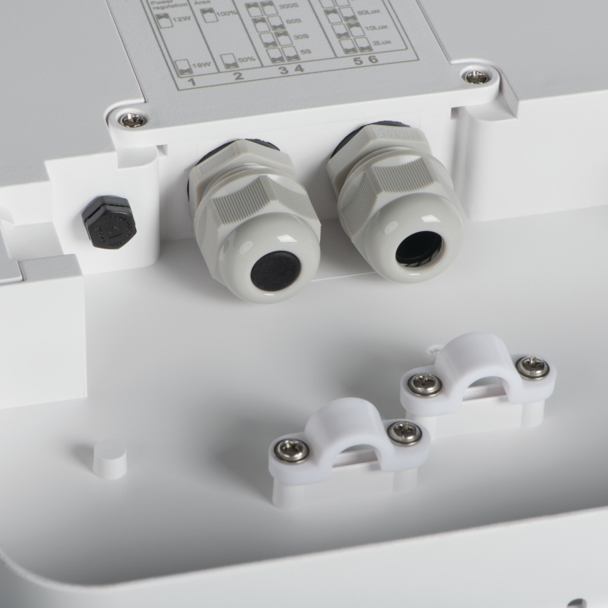 Φωτιστικό οροφής εξωτερικού χώρου LED με αισθητήρα κίνησης BENO LED/24/30W/230V 3000/3500/4000K IP65 λευκό στρογγυλό