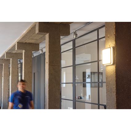 Φωτιστικό οροφής εξωτερικού χώρου LED BENO LED/12/18W/230V 3000/3500/4000K IP65 ανθρακί γωνιακό