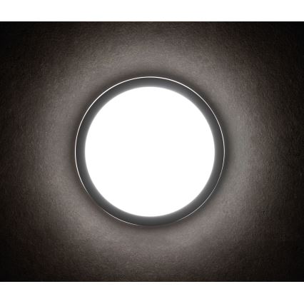 Φωτιστικό οροφής εξωτερικού χώρου LED BENO LED/12/18W/230V 3000/3500/4000K IP65 ανθρακί στρογγυλό