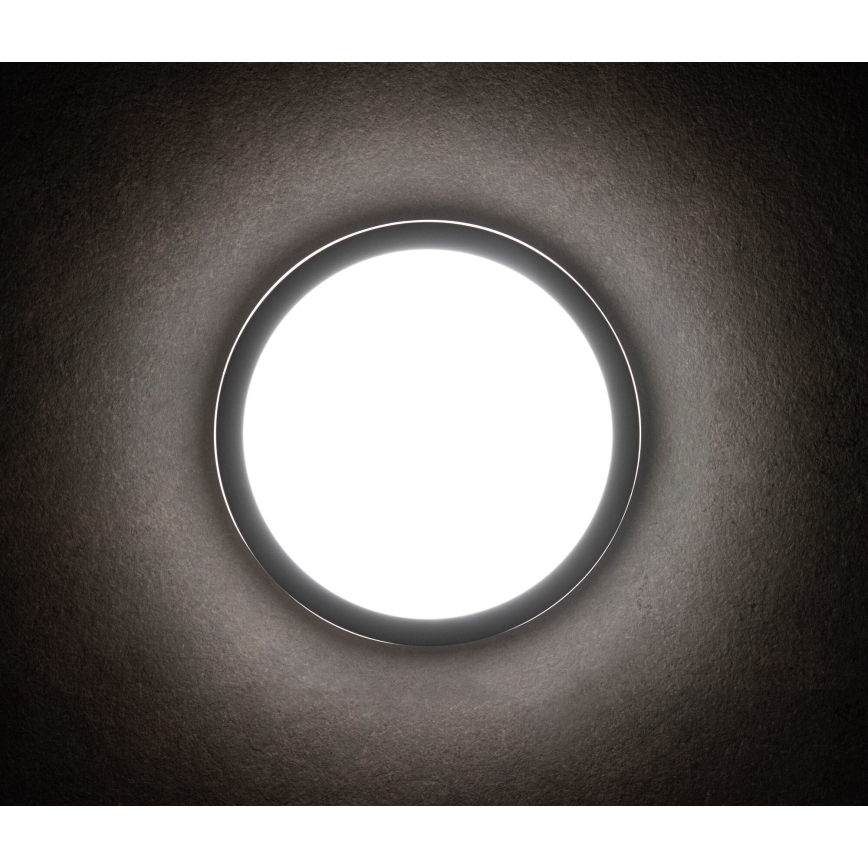 Φωτιστικό οροφής εξωτερικού χώρου LED BENO LED/12/18W/230V 3000/3500/4000K IP65 ανθρακί στρογγυλό