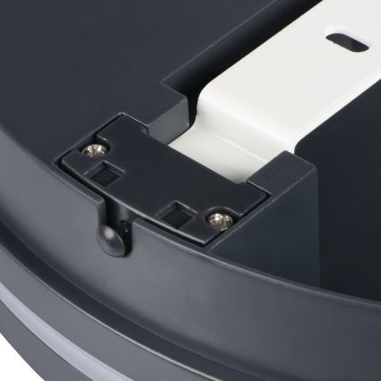 Φωτιστικό οροφής εξωτερικού χώρου LED με αισθητήρα κίνησης BENO LED/12/18W/230V 3000/3500/4000K IP65 ανθρακί στρογγυλό