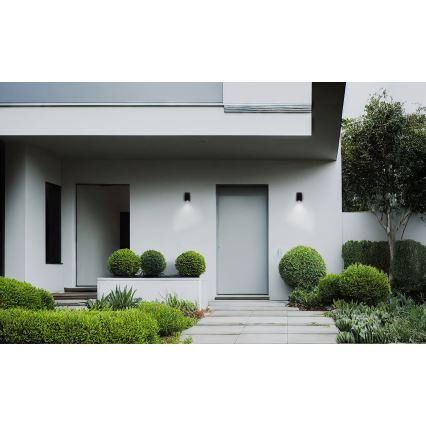 Επιτοίχιο φωτιστικό εξωτερικού χώρου ZEVI 1xGU10/10W/230V IP54 μαύρο