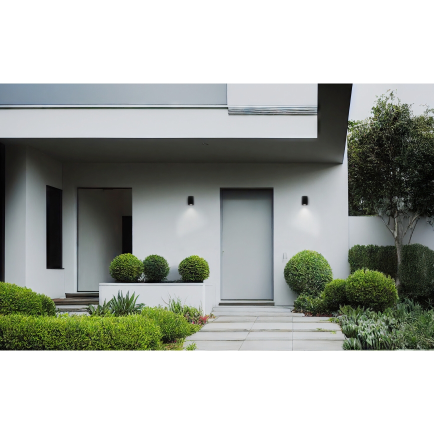 Επιτοίχιο φωτιστικό εξωτερικού χώρου ZEVI 1xGU10/10W/230V IP54 μαύρο