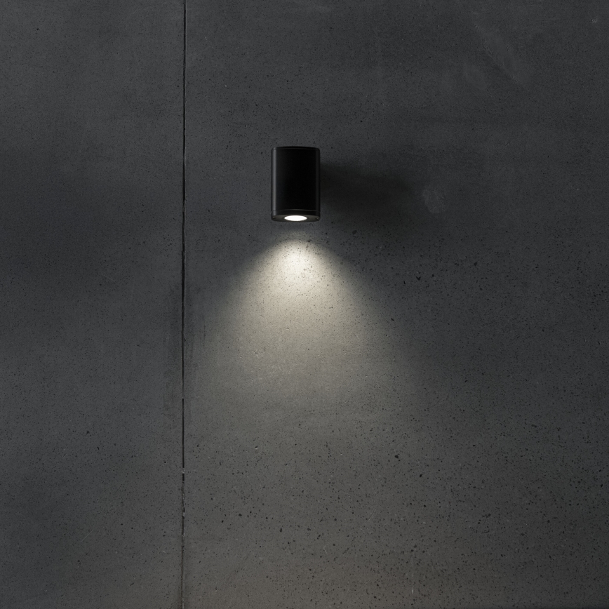 Επιτοίχιο φωτιστικό εξωτερικού χώρου ZEVI 1xGU10/10W/230V IP54 μαύρο