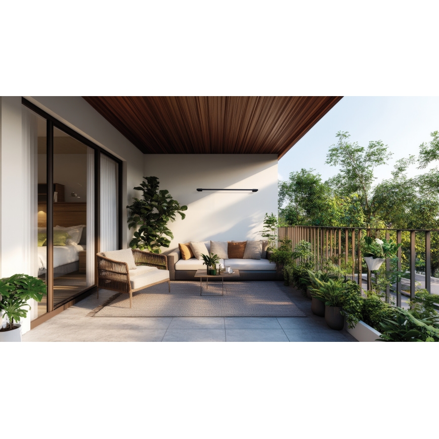 Επιτοίχιο φωτιστικό εξωτερικού χώρου LED YALTE LED/8W/230V 4000K IP54 μαύρο