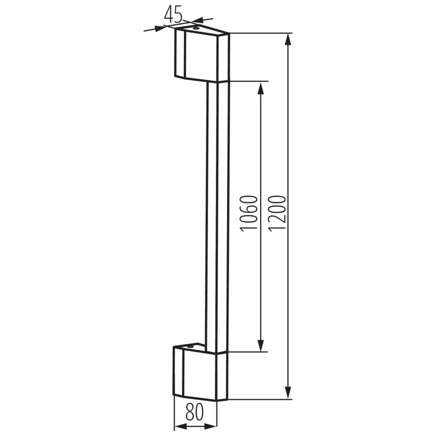 Επιτοίχιο φωτιστικό εξωτερικού χώρου LED YALTE LED/11W/230V 3000K IP54 μαύρο