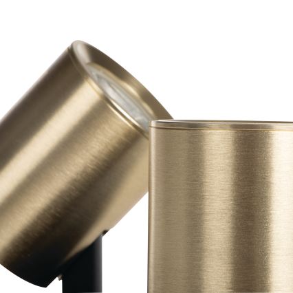 Φωτιστικό σποτ LAURIN 3xGU10/10W/230V ορείχαλκος/μαύρο