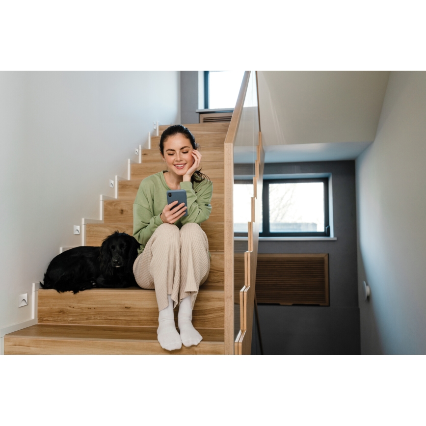 LED φωτιστικό σκάλας EXIN LED/2,5W/230V 3000K IP65 λευκό τετράγωνο