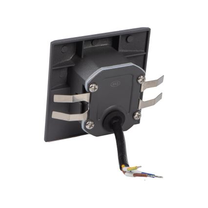 LED φωτιστικό σκάλας EXIN LED/2,5W/230V 4000K IP65 ανθρακί τετράγωνο