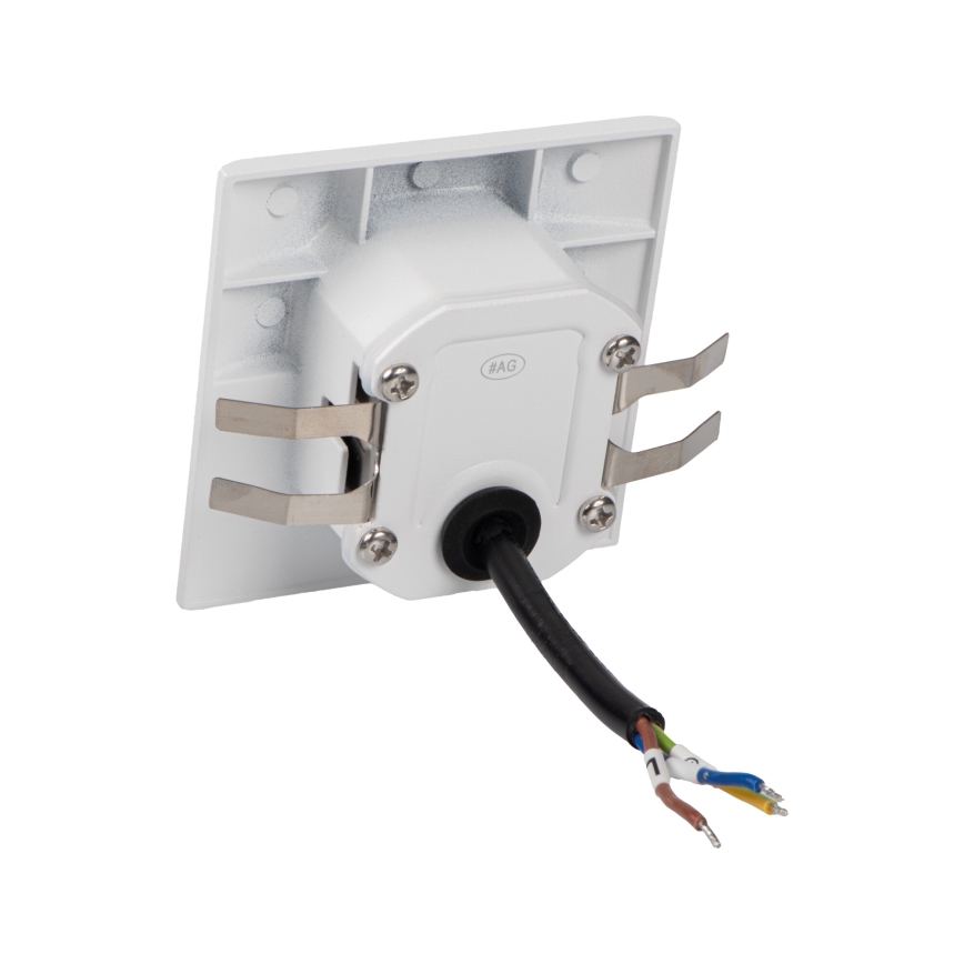 LED φωτιστικό σκάλας με αισθητήρα κίνησης και λυκόφωτος EXIN LED/2,5W/230V 4000K IP65 λευκό τετράγωνο