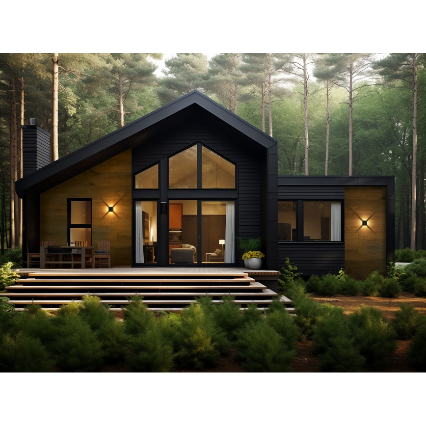 Εξωτερικό επιτοίχιο φωτιστικό LED REFAZI LED/6W/230V IP54 μαύρο