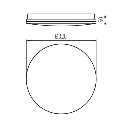 LED φωτιστικό οροφής για μπάνιο ENELO LED/17W/230V, διάμ. 32 cm IP44