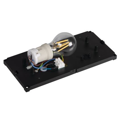 Εξωτερικό επιτοίχιο φωτιστικό LERTO 1xE27/15W/230V IP54 μαύρο