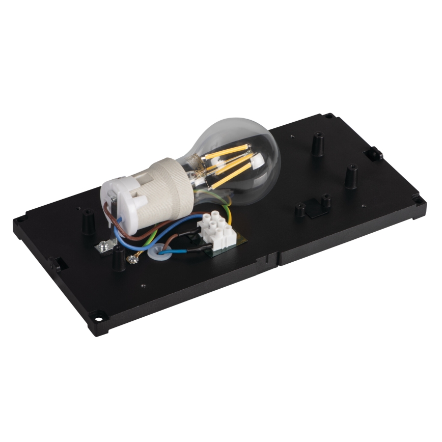 Εξωτερικό επιτοίχιο φωτιστικό LERTO 1xE27/15W/230V IP54 μαύρο