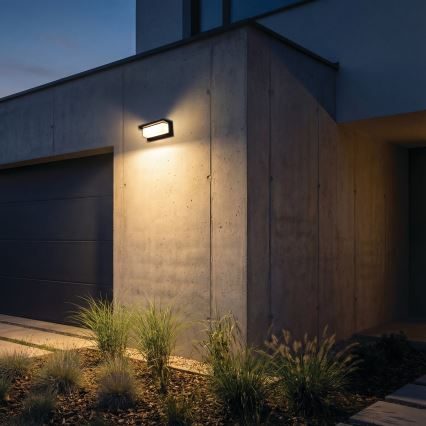 LED εξωτερικό επιτοίχιο φωτιστικό LERTO LED/12W/230V IP54 μαύρο