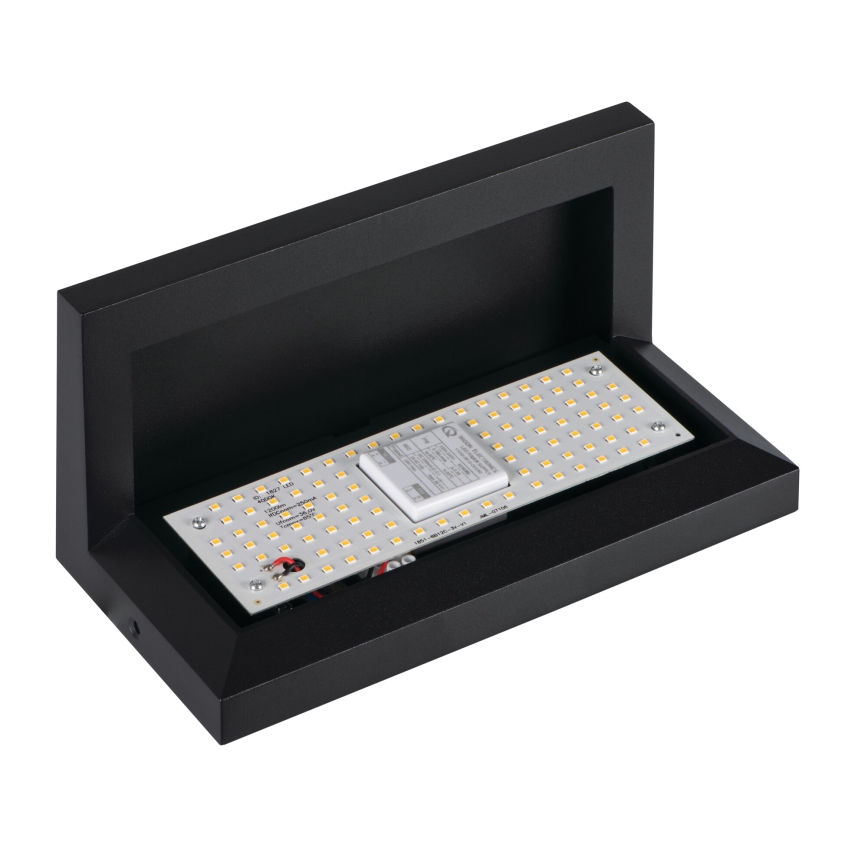 LED εξωτερικό επιτοίχιο φωτιστικό LERTO LED/12W/230V IP54 μαύρο