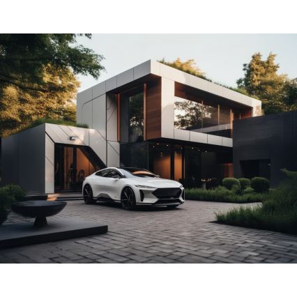 LED εξωτερικό επιτοίχιο φωτιστικό XERTO LED/20W/230V 3000/4000/6500K IP65 μαύρο