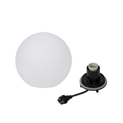 Εξωτερικό φωτιστικό STONO 1xE27/15W/230V, διάμετρος 20 cm, IP65, λευκό