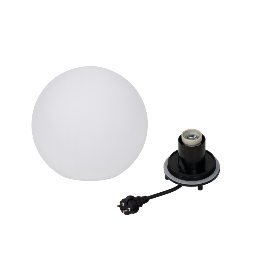 Εξωτερικό φωτιστικό STONO 1xE27/15W/230V, διάμετρος 20 cm, IP65, λευκό