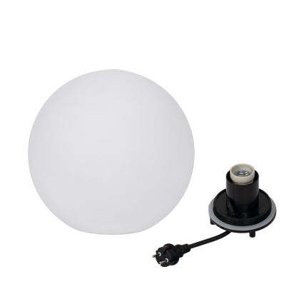 Εξωτερικό φωτιστικό STONO 1xE27/20W/230V, διάμ. 30 εκ., IP65, λευκό