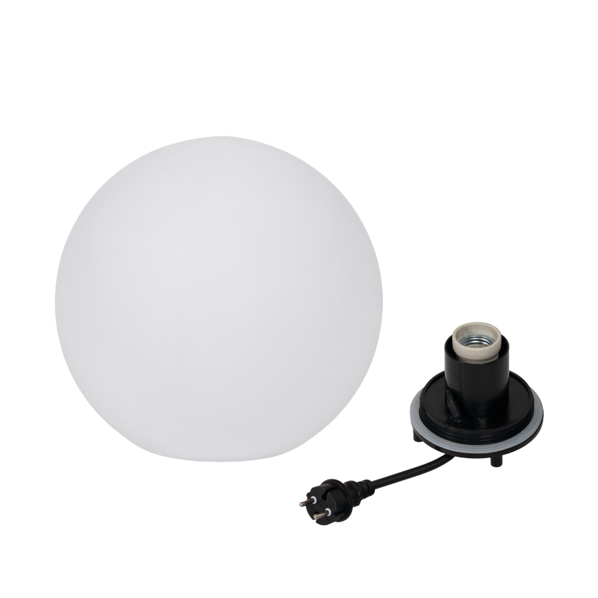 Εξωτερικό φωτιστικό STONO 1xE27/20W/230V, διάμ. 30 εκ., IP65, λευκό
