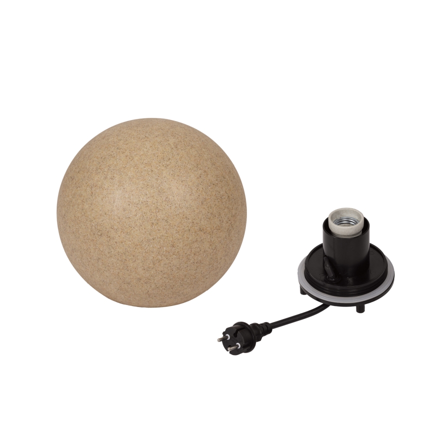 Εξωτερικό φωτιστικό STONO 1xE27/15W/230V, διάμ. 20 εκ., IP65, μπεζ