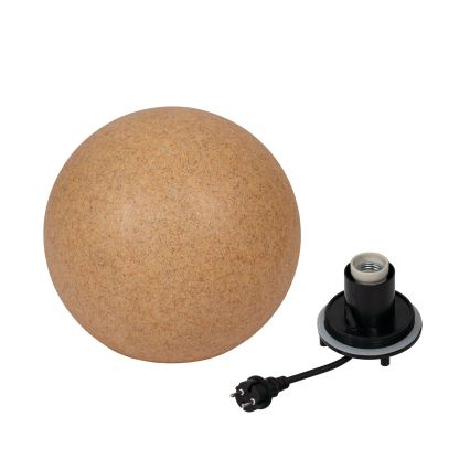 Εξωτερικό φωτιστικό STONO 1xE27/20W/230V, διάμ. 30 εκ., IP65, μπεζ