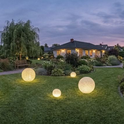 Εξωτερικό φωτιστικό STONO 1xE27/20W/230V pr. 40 cm IP65 μπεζ