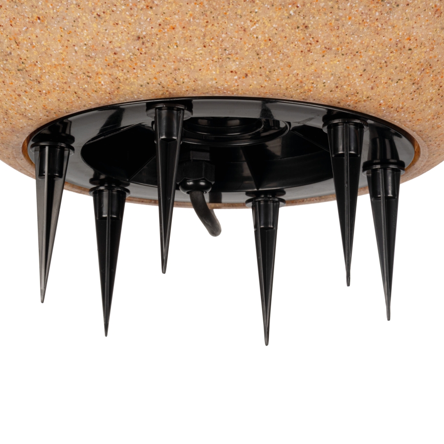 Εξωτερικό φωτιστικό STONO 1x E27/20W/230V, Ø 50 cm, IP65, μπεζ