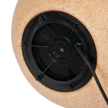 Εξωτερικό φωτιστικό STONO 1x E27/20W/230V, Ø 50 cm, IP65, μπεζ