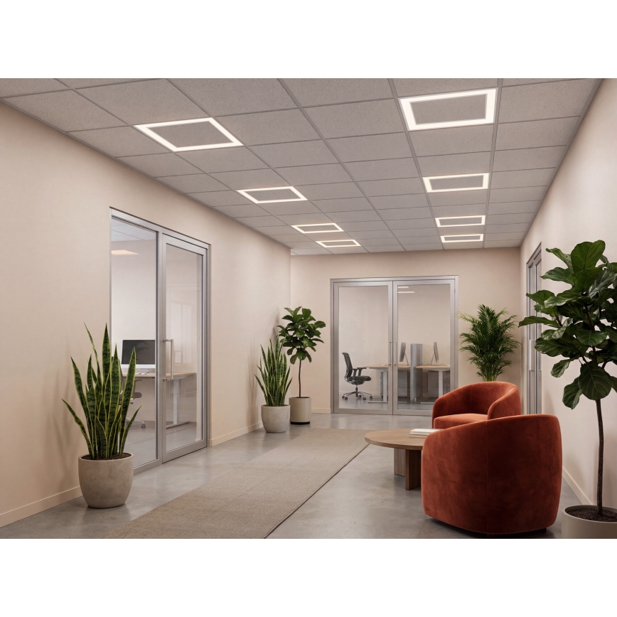 LED πλαίσιο για ψευδοροφή AVAR LED/32W/230V 3000/4000/6000K 60x60 cm UGR19