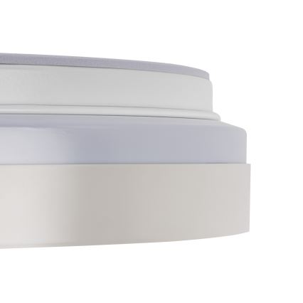 Ρυθμιζόμενο LED φωτιστικό οροφής LIXAN LED/47W/230V 3000-6500K διάμ. 38,6 εκ. λευκό/ασημί + τηλεχειριστήριο