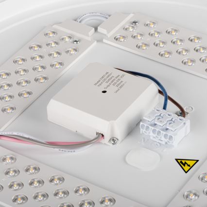 Ρυθμιζόμενο LED φωτιστικό οροφής LIXAN LED/47W/230V 3000-6500K διάμ. 38,6 εκ. λευκό/ασημί + τηλεχειριστήριο