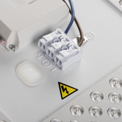 LED ρυθμιζόμενο φωτιστικό οροφής LIXAN LED/65W/230V 3000–6500K διάμ. 48,6 εκ. λευκό/ασημί + τηλεχειριστήριο