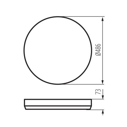 LED ρυθμιζόμενο φωτιστικό οροφής LIXAN LED/65W/230V 3000–6500K διάμ. 48,6 εκ. λευκό/ασημί + τηλεχειριστήριο