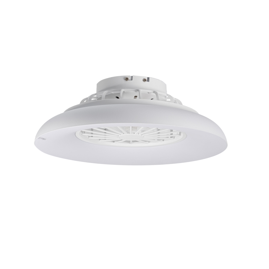 LED RGBW Ρυθμιζόμενο φωτιστικό οροφής με ανεμιστήρα PLAVE PAN LED/24W/230V 3000-6500K διάμ. 48,5 εκ. λευκό + τηλεχειριστήριο