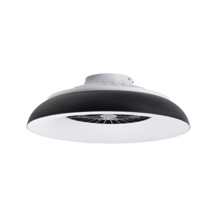 LED RGBW Ρυθμιζόμενο φωτιστικό οροφής με ανεμιστήρα PLAVE PAN LED/48W/230V 3000-6500K διάμ. 60 cm μαύρο + τηλεχειριστήριο