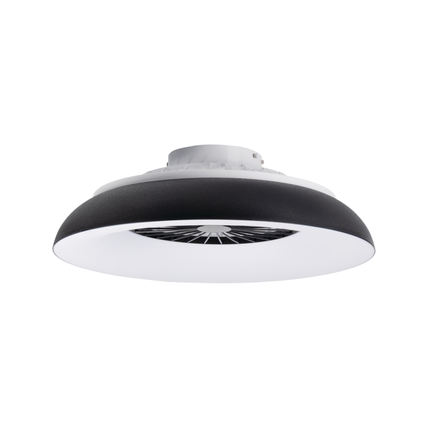 LED RGBW Ρυθμιζόμενο φωτιστικό οροφής με ανεμιστήρα PLAVE PAN LED/48W/230V 3000-6500K διάμ. 60 cm μαύρο + τηλεχειριστήριο