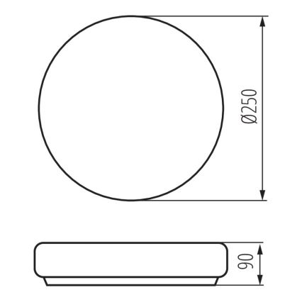 Φωτιστικό οροφής μπάνιου PERAZ 1xE27/15W/230V δ. 25 cm IP44