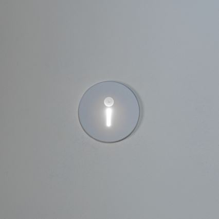 LED φωτιστικό σκάλας με αισθητήρα κίνησης και λυκόφωτος MAGNIK LED/1,7W/230V 2700/3300/3900/4600/5700K λευκό στρογγυλό