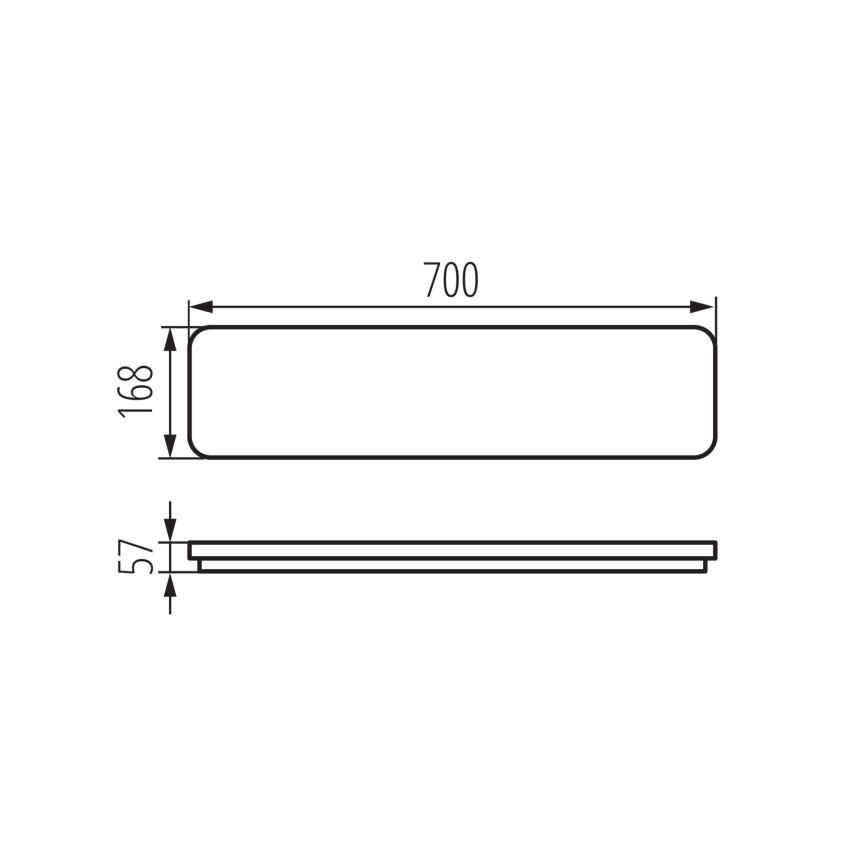 Φωτιστικό οροφής LED LINCEA LED/15/20/24W/230V 3000/4000/6500K IK08 IP40