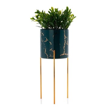 Κασπώ με βάση NILA 28x11 cm πράσινο/χρυσό