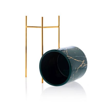 Κασπώ με βάση NILA 28x11 cm πράσινο/χρυσό