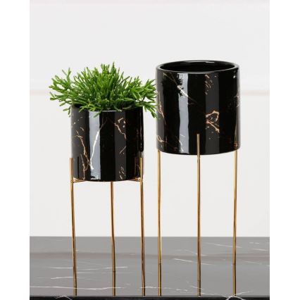 Κασπώ με βάση NILA 28x11 cm μαύρο/χρυσό