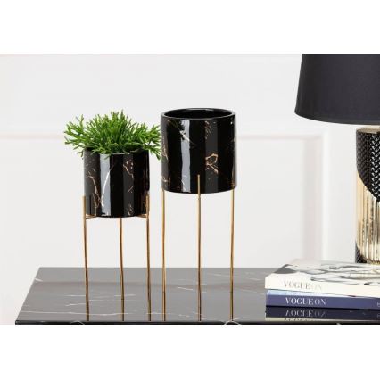 Κασπώ με βάση NILA 28x11 cm μαύρο/χρυσό