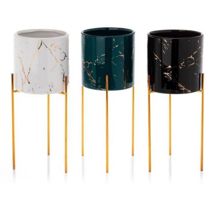 Κασπώ με βάση NILA 28x11 cm μαύρο/χρυσό