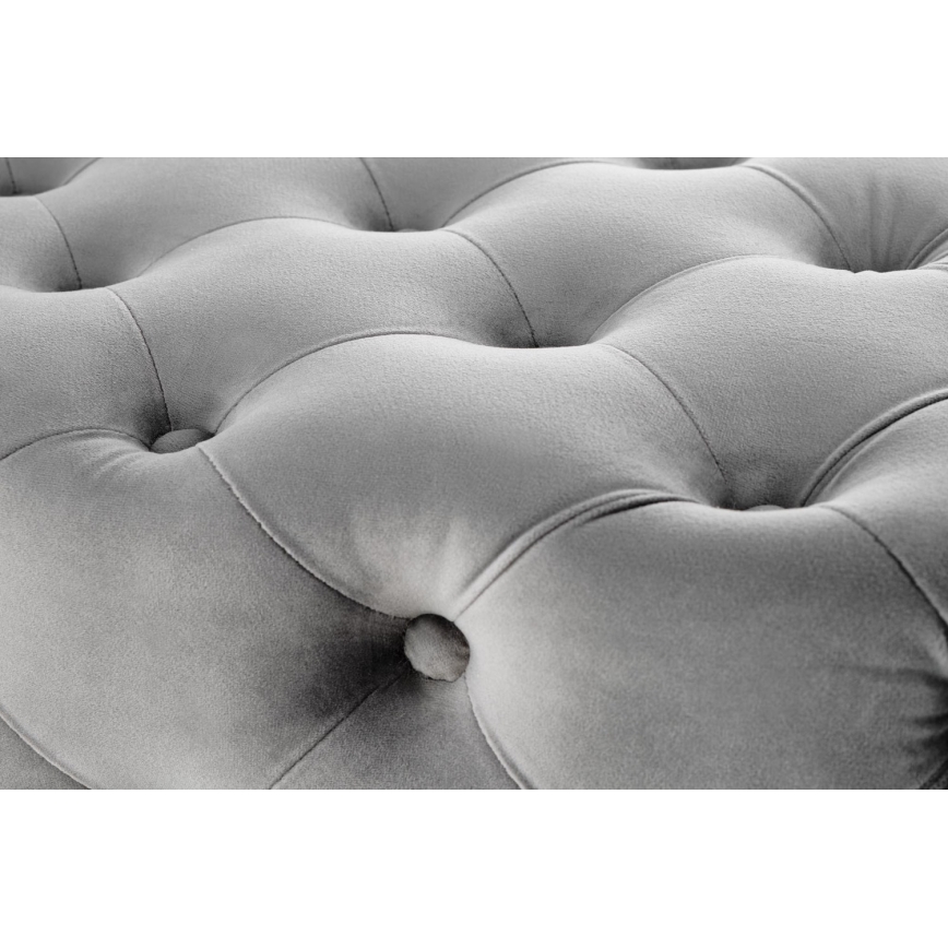 Καπιτονέ πάγκος ATHENA 40x100 cm γκρι/χρυσό