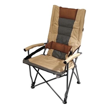 Καρέκλα κάμπινγκ πτυσσόμενη καφέ