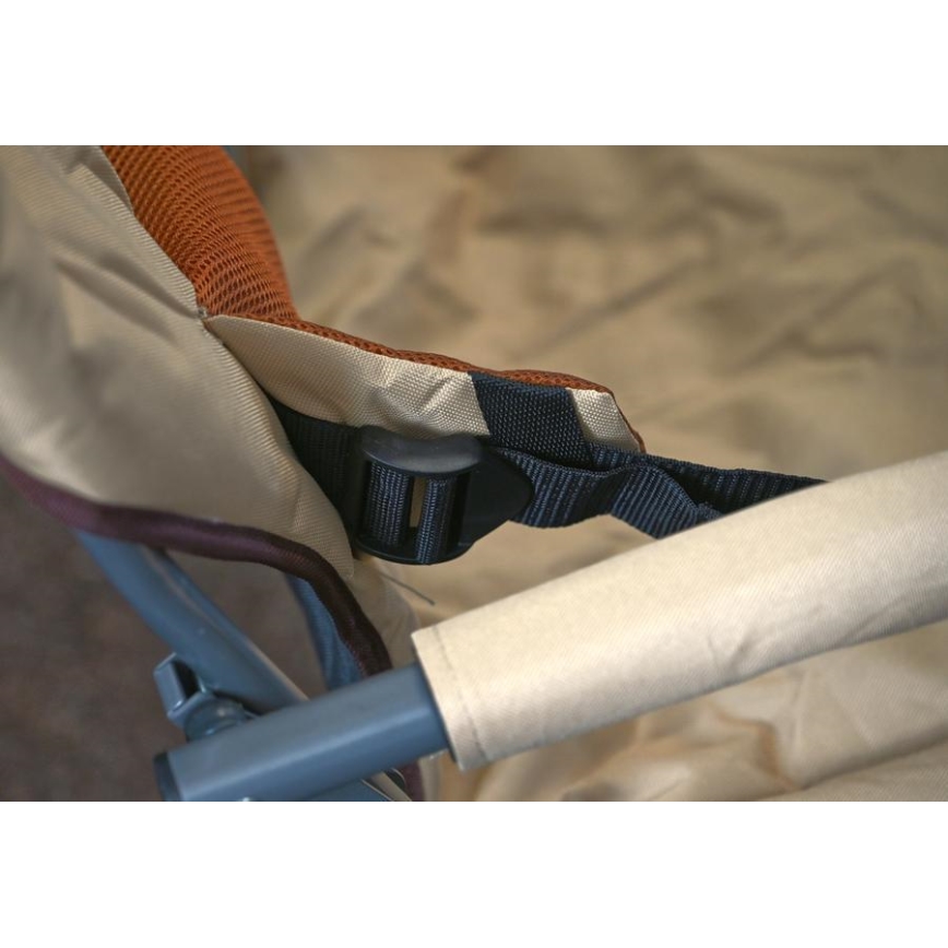 Καρέκλα κάμπινγκ πτυσσόμενη καφέ